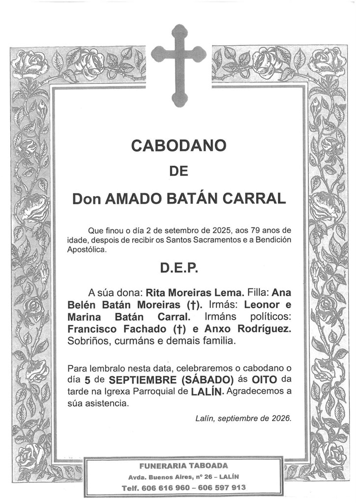 D. AMADO BATÁN CARRAL