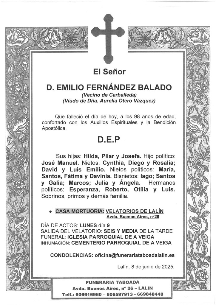 D. EMILIO FERNÁNDEZ BALADO