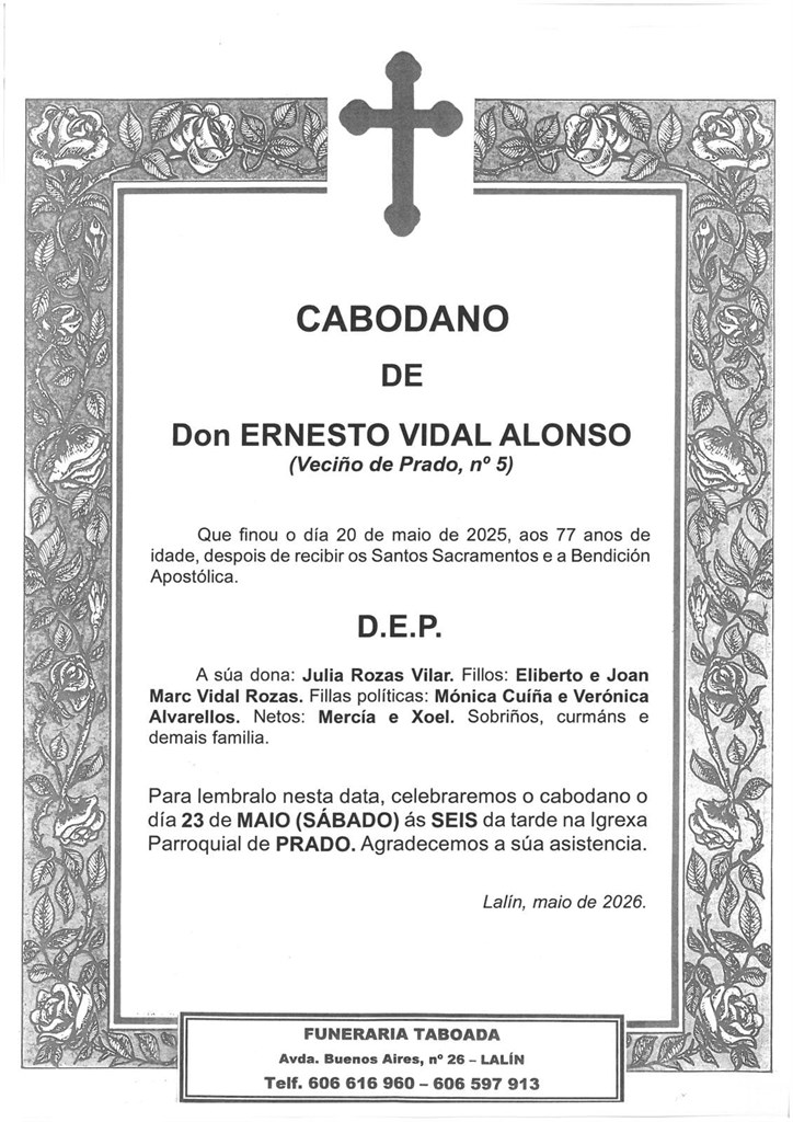 D. ERNESTO VIDAL ALONSO