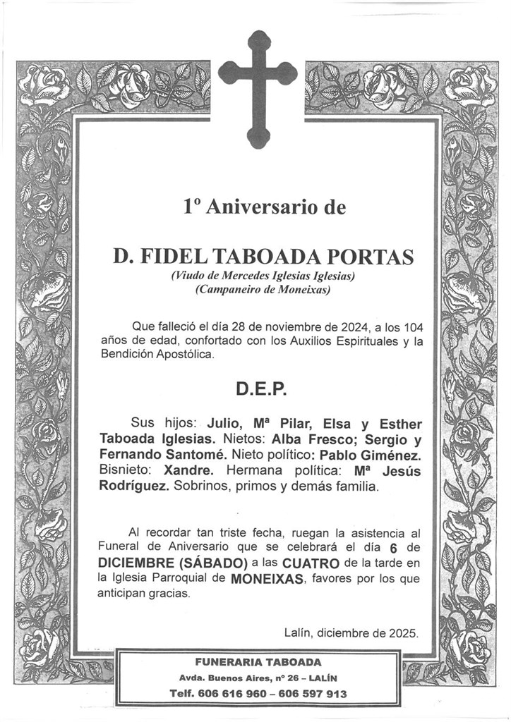 D. FIDEL TABOADA PORTAS