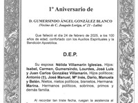 D. GUMERSINDO ÁNGEL GONZÁLEZ BLANCO