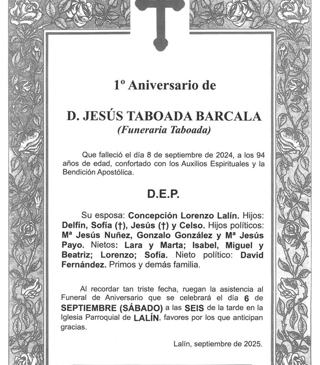 D. JESÚS TABOADA BARCALA