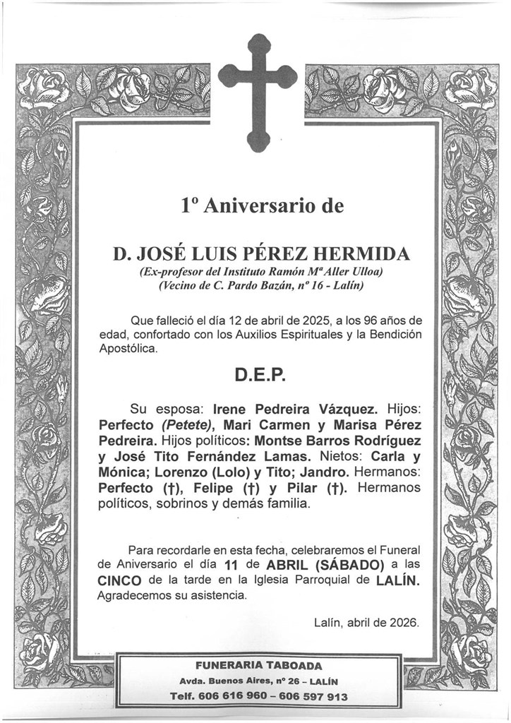 D. JOSÉ LUIS PÉREZ HERMIDA