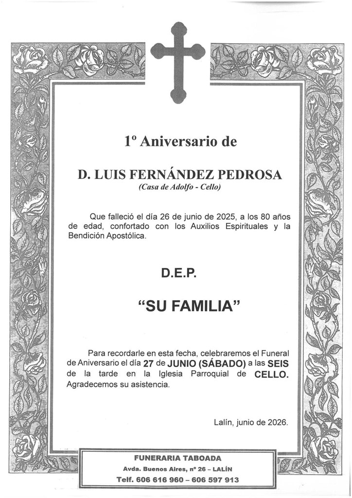 D. LUIS FERNÁNDEZ PEDROSA