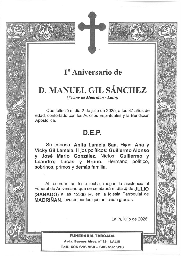 D. MANUEL GIL SÁNCHEZ