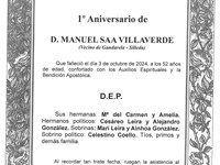 D. MANUEL SAA VILLAVERDE