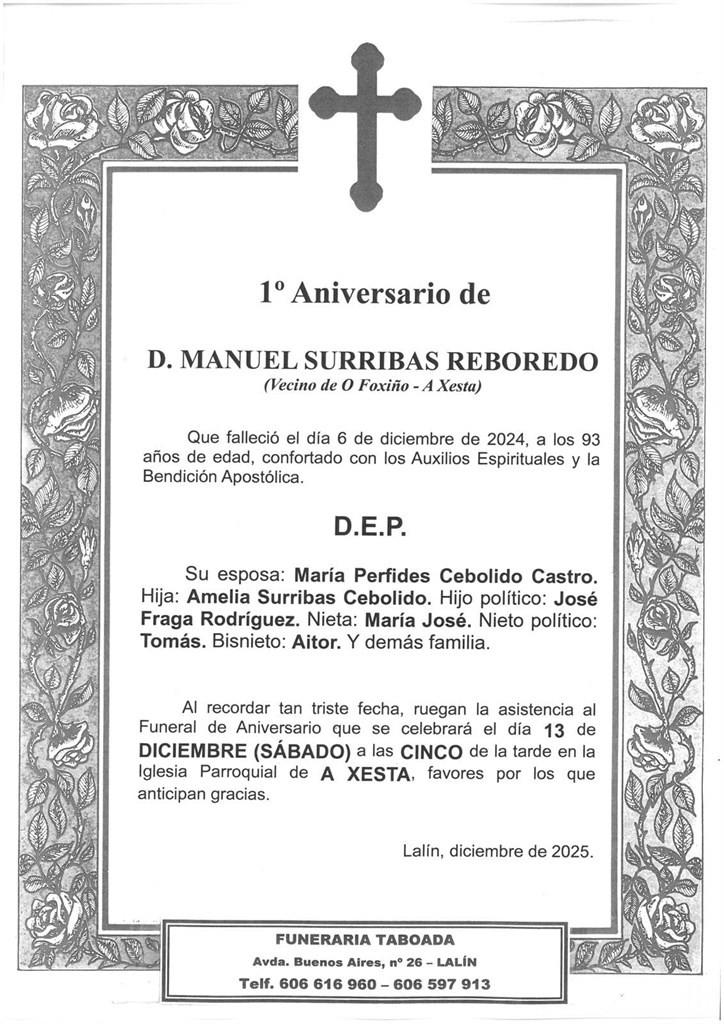 D. MANUEL SURRIBAS REBOREDO