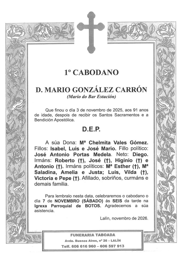 D. MARIO GONZÁLEZ CARRÓN