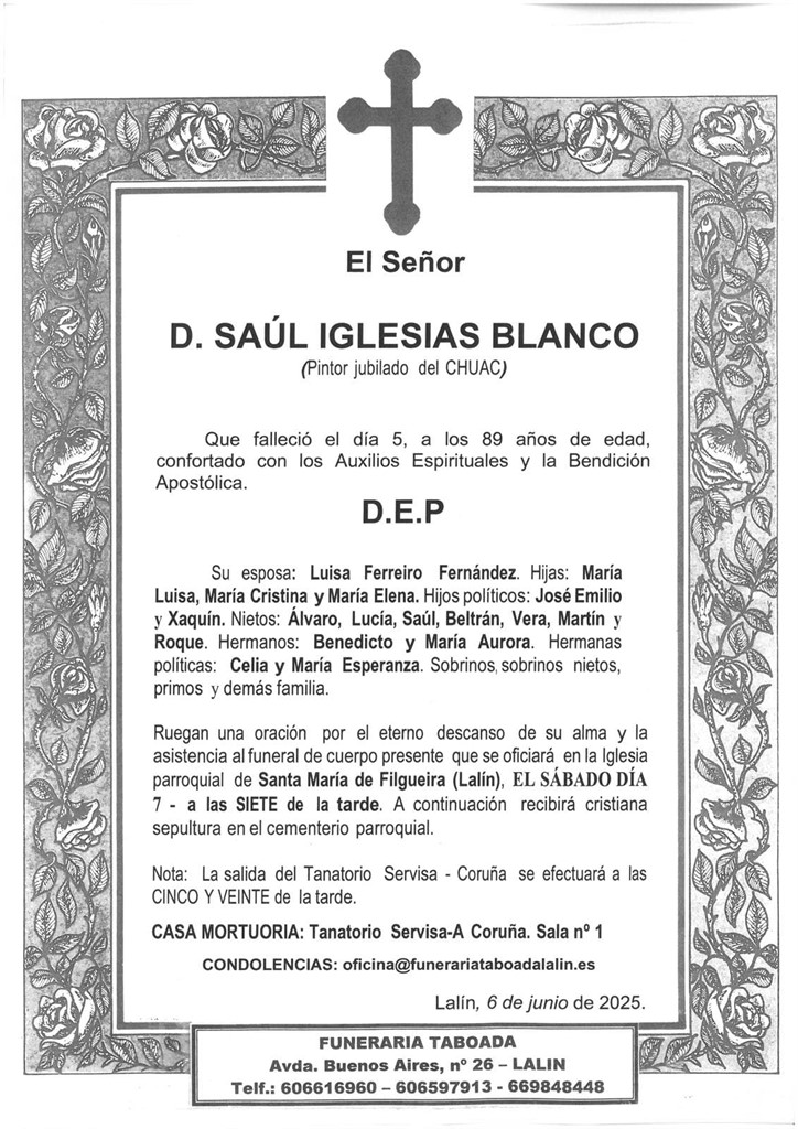 Foto principal D. SAUL IGLESIAS BLANCO