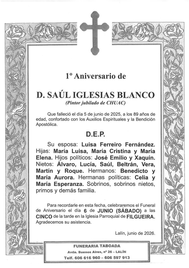 D. SAÚL IGLESIAS BLANCO
