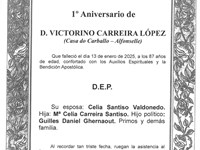 D. VICTORINO CARREIRA LÓPEZ