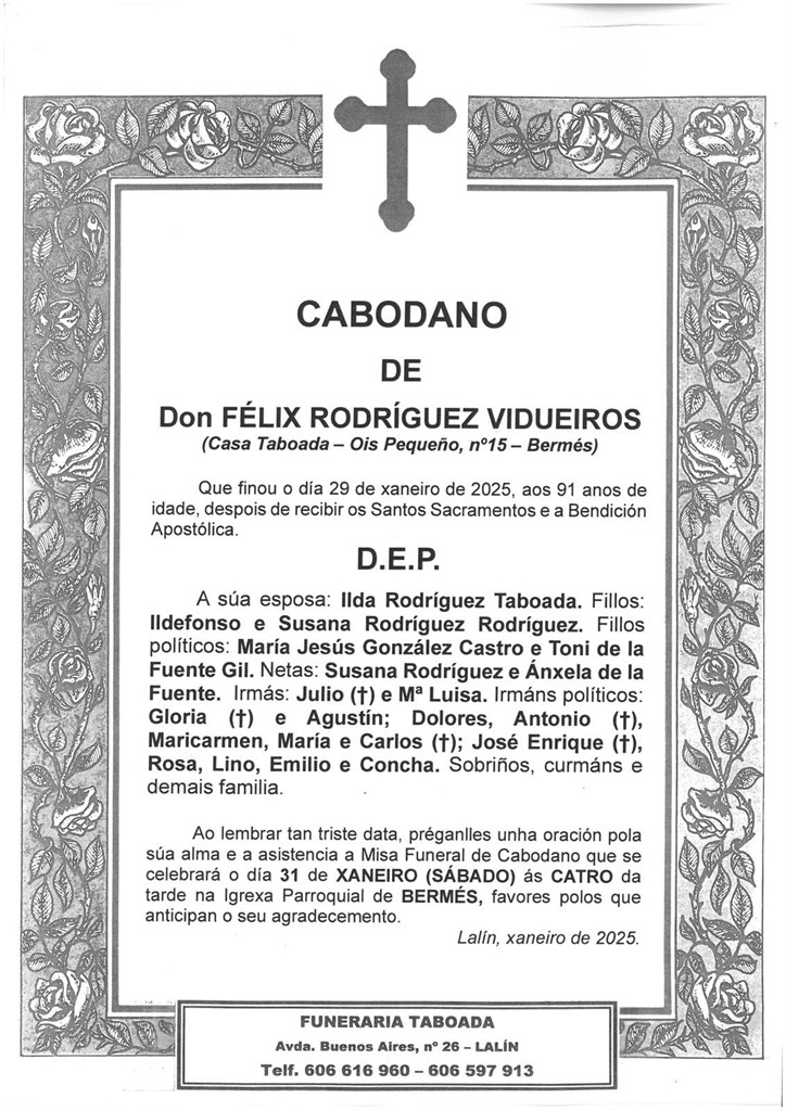 DON FÉLIX RODRÍGUEZ VIDUEIROS