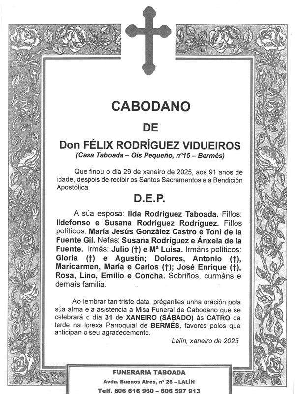 DON FÉLIX RODRÍGUEZ VIDUEIROS