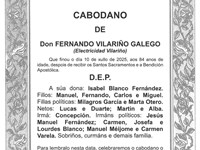 Don FERNANDO VILARIÑO GALEGO