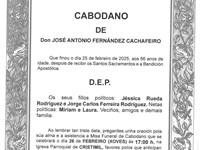 DON JOSÉ ANTONIO FERNÁNDEZ CACHAFEIRO