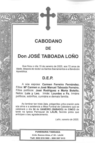 DON JOSÉ TABOADA LOÑO