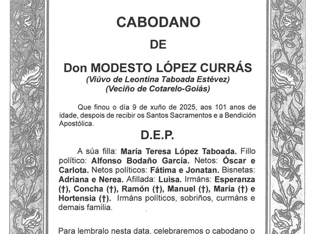 DON MODESTO LÓPEZ CURRÁS
