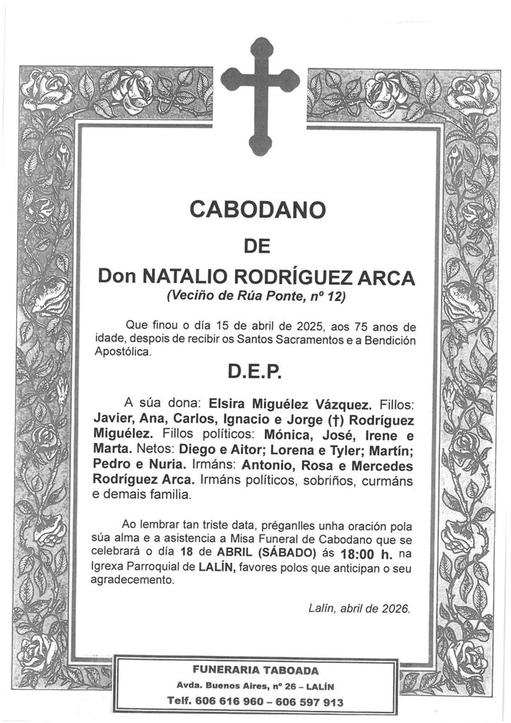DON NATALIO RODRÍGUEZ ARCA