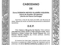 DONA DORINDA NIEVES VILARIÑO VIQUEIRA