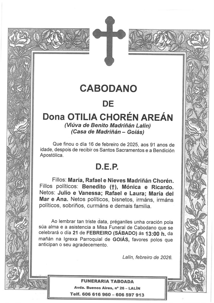DONA OTILIA CHORÉN AREÁN