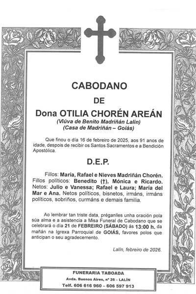 DONA OTILIA CHORÉN AREÁN