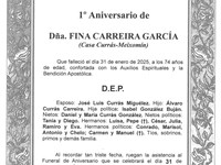 DÑA. FINA CARREIRA GARCIA