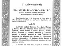 DÑA. MARIA BLANCO CARBALLO