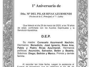  DÑA. MARIA DEL PILAR RIVAS AZURMENDI