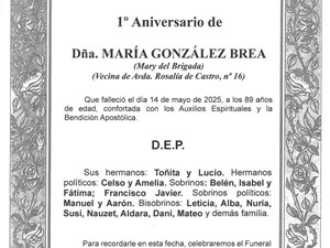 Dña. MARÍA GONZÁLEZ BREA
