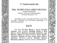 Dña. MARÍA PALLARES GRANJA