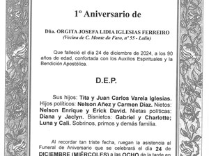 DÑA. ORGITA JOSEFA LIDIA IGLESIAS FERREIRO