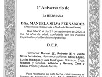  LA HERMANA Dña. MANUELA SILVA FERNÁNDEZ 