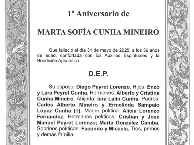 MARTA SOFÍA CUNHA MINEIRO