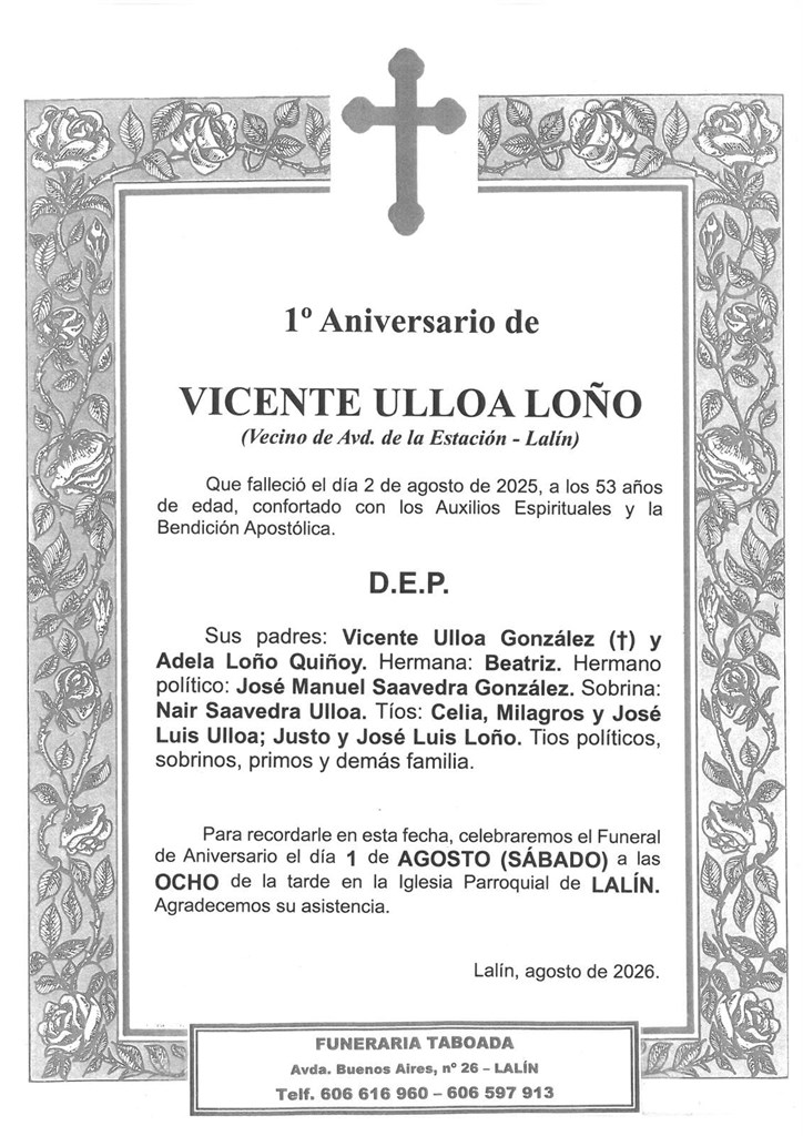 VICENTE ULLOA LOÑO
